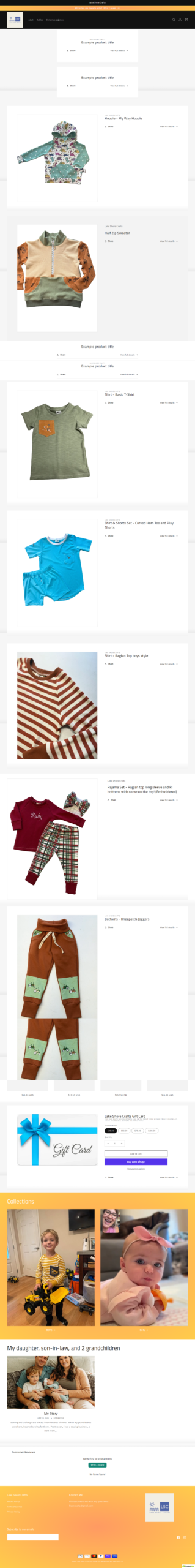 Lake Shore Crafts by Lisa storefront before Meskpad improvements